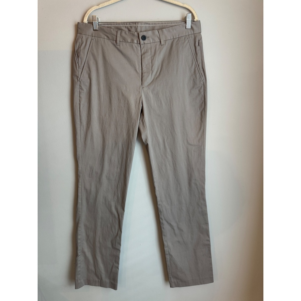 Radmor Golf Mens 35 Chino Pants Tan Khaki Cotton Lyocell Stretch Performance